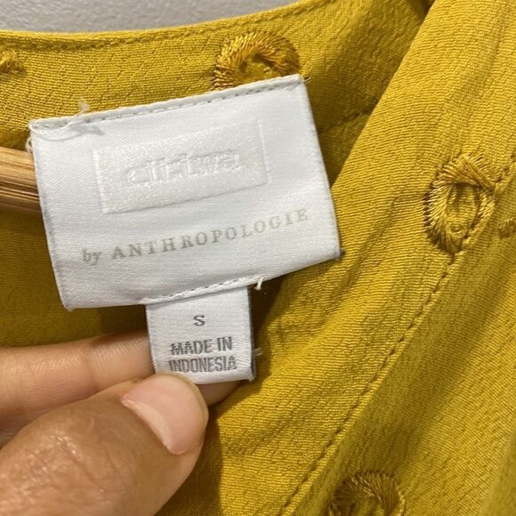 Ettiwa Anthropologie Yellow Skirt Romper Sz S - Picture 5 of 12